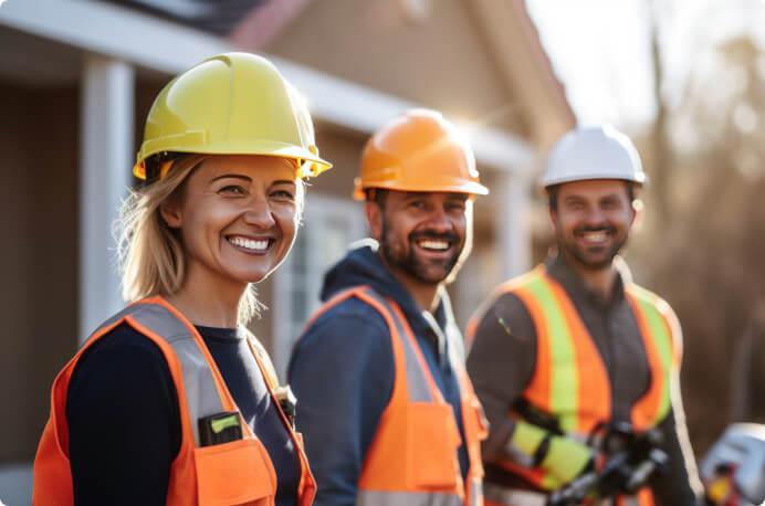 pracownicy budowlani